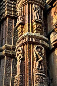 Orissa - Bhubaneswar. Rajarani temple, sculptural decorations of the deul.