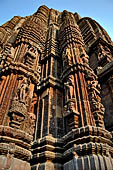 Orissa - Bhubaneswar. Rajarani temple, the spectacularly elaborate deul is a shikhara-cluster, a type seen at Khajuraho 