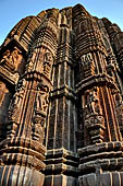 Orissa - Bhubaneswar. Rajarani temple, the spectacularly elaborate deul is a shikhara-cluster, a type seen at Khajuraho 