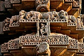 Orissa - Bhubaneswar. Rajarani temple, sculptural decorations of the deul.