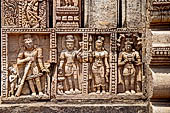 Ratnagiri - The main monastery. Decoration details of the door frame of the shrine entrance.