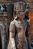 Ratnagiri - The main monastery. Standing Manjusri flanked by Kesini and Upakesini (not visible in the photograph).