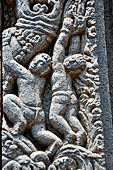 Ratnagiri - details of the beautifully decotated portal of the main monastery