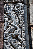 Ratnagiri - details of the beautifully decotated portal of the main monastery