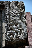 Ratnagiri - details of the beautifully decotated portal of the main monastery 