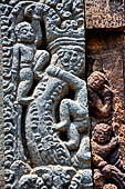 Ratnagiri - details of the beautifully decotated portal of the main monastery 