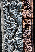 Ratnagiri - details of the beautifully decotated portal of the main monastery 