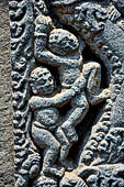 Ratnagiri - details of the beautifully decotated portal of the main monastery 