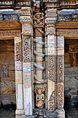 Ratnagiri - The main monastery. details of the reconstructed external faade now in the inner courtyard.  