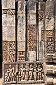 Ratnagiri - The main monastery. Details of the door frame of the sanctum. 