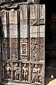 Ratnagiri - The main monastery. Details of the door frame of the sanctum. 