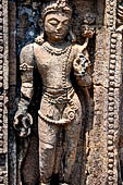 Ratnagiri - The main monastery. Decoration details of the door frame of the shrine entrance. 