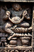 Ratnagiri - The main monastery. Decoration details of the door frame of the shrine entrance. 