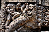 Ratnagiri - The main monastery. Decoration details of the door frame of the shrine entrance. 