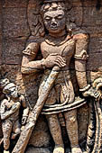 Ratnagiri - The main monastery. Decoration details of the door frame of the shrine entrance. 