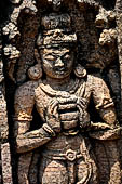 Ratnagiri - The main monastery. Decoration details of the door frame of the shrine entrance. 