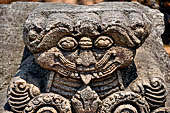 Ratnagiri - The main monastery. Stone sculptures of the courtyard. Decorative details. 