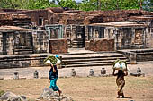 Ratnagiri - The main Monastery, overview of the entrance. 