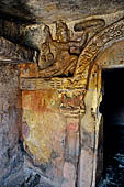 Orissa - Bhubaneswar. Udaigiri, Cave n4, panel with friezes. 