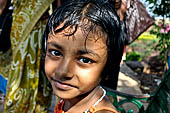 Orissa - Bhubaneswar. People visiting Udaigiri cave. 