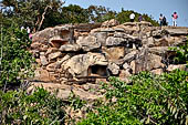 Udaigiri - overview of the Tiger cave (Bagha Gumpha) cave 12.