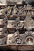 Udayagiri - Monastery n1 . Decoration detail of the richly carved doorframe of the sanctum. 