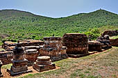 Udayagiri - Udayagiri II excavations. Chaitya remains. 