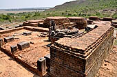 Udayagiri - Udayagiri II excavations. Chaitya remains. 