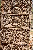 Udayagiri - Udayagiri II excavations. Detail of the carved stone stele. 