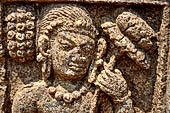 Udayagiri - Udayagiri II excavations. Detail of the carved stone stele. 