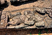 Udayagiri - Udayagiri II excavations. Detail of the four-armed Avalokitesvara statue in the field near the Monastery n 2. 