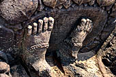 Udayagiri - Udayagiri II excavations. Detail of the four-armed Avalokitesvara statue in the field near the Monastery n 2. 