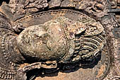 Udayagiri - Udayagiri II excavations. Detail of the four-armed Avalokitesvara statue in the field near the Monastery n 2. 