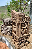 Udayagiri - Loose sculptures at the entrance of the site. 