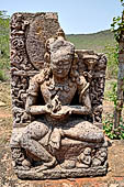 Udayagiri - Loose sculptures at the entrance of the site. 