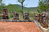 Udayagiri - Loose sculptures at the entrance of the site. 