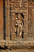 Orissa - Bhubaneswar. Vaital deul, west face of the deul. The central panel with the image of Siva and Parvati (Ardhanarisvara), 