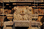 Orissa - Bhubaneswar. Vaital deul, decorations on the south face of the deul. 