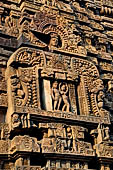 Orissa - Bhubaneswar. Sisiresvara temple. Detail of the deul.