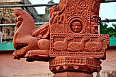 Orissa - Bhubaneswar. Vaital deul. Detail of a torana put nearby.