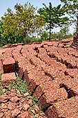 Orissa - Laterite blocks left to dry at the air. 