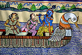 Orissa -  Wall paintings in a village school close to Bhubaneswar. 