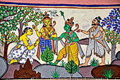 Orissa -  Wall paintings in a village close to Bhubaneswar. 