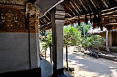 Orissa - Village visited along the road from Bhubaneswar to Puri. Paintings decorating house walls. 