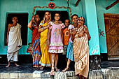 Orissa - Village along the road from Bhubaneswar to Puri. welcoming the visitors 