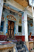 Orissa - village near Raghurajpur. Houses are usually lined at the sides of the village only road. 