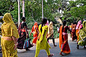 Orissa - Pilgrims on the road to Puri. 