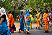 Orissa - Pilgrims on the road to Puri. 