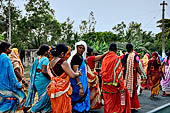 Orissa - Pilgrims on the road to Puri. 