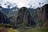 Machu Picchu: View down the Urubamba 